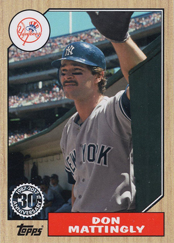 2017 Topps New Era Baseball 1987 Topps Don Mattingly