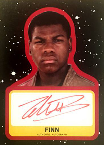 2017 Topps Star Wars Journey to The Last Jedi Autographs Checklist