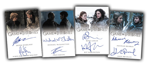 2017 Rittenhouse Game of Thrones Valyrian Steel Dual Autographs