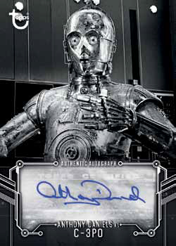 2018 Topps Star Wars Black and White Anthony Daniels Autograph