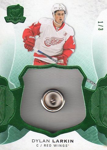 2016-17 Upper Deck The Cup Green Button Dylan Larkin