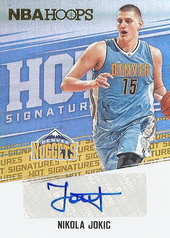 2017-18 NBA Hoops Basketball Hot Signatures Nikola Jokic