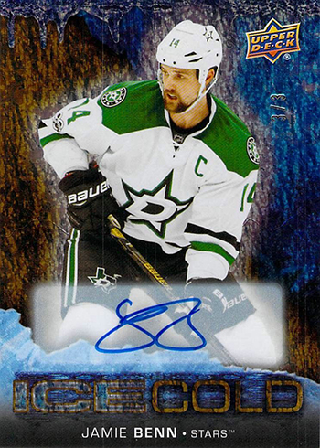 2017-18 Upper Deck Overtime Hockey Ice Cold Rainbow Autographs Jamie Benn