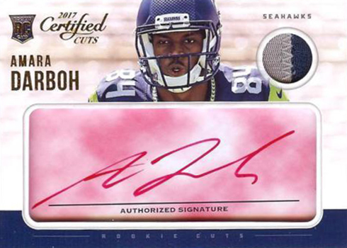 2017 Donrus Certified Cuts Rookie Cuts Red Ink Amara Darboh