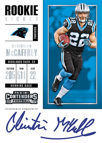 2017 Panini Contenders Football Rookie Ticket Autographs RPS