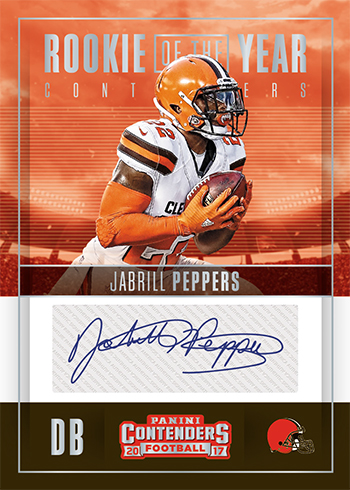 2017 Panini Contenders Football Rookie of the Year Contenders Autographs