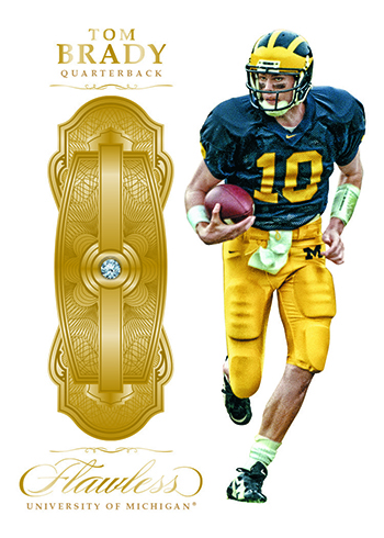 2017 Panini Flawless Collegiate Football Base Tom Brady
