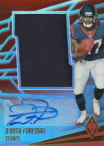 2017 Panini Phoenix Football RPS Rookie Jumbo Auto Swatch D'Onta Foreman