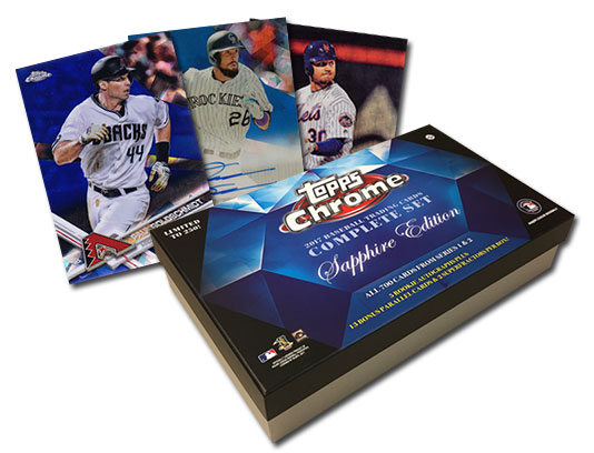 2017 Topps Chrome Sapphire Box Sets Now Include 5 Rookie