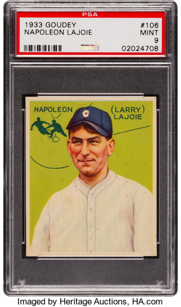 1933 Goudey Napoleon Lajoie PSA 9