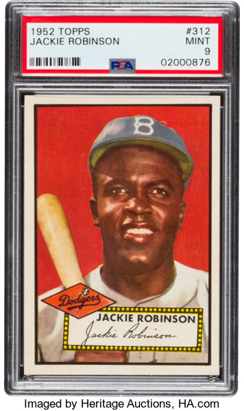 1952 Topps Jackie Robinson PSA 9