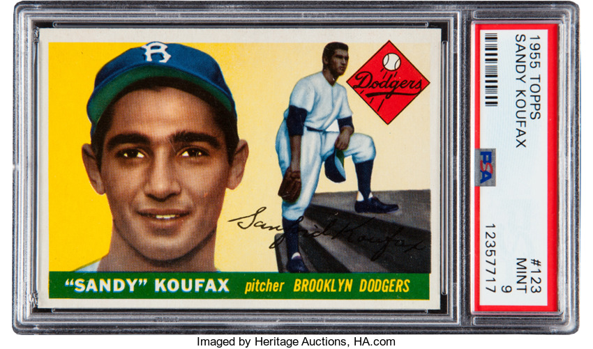 1955 Topps Sandy Koufax PSA 9