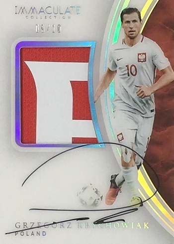 2017 Panini Immaculate Soccer Premium Patch Autographs Gold