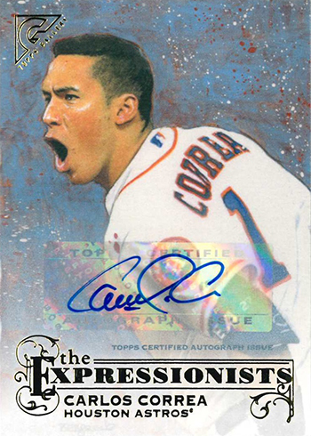 2017 Topps Gallery Baseball The Expressionists Autographs Carlos Correa