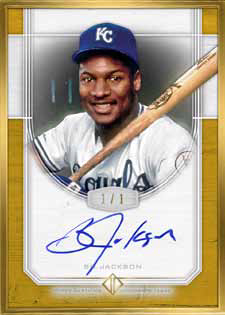 2017 Topps Trasncendent Baseball Bo Jackson Autograph Gold