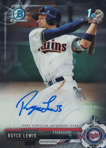 2017 Bowman Chrome Draft ROyce Lewis Autograph