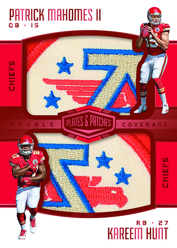 2017 Panini Plates and Patches Football Double Coverage