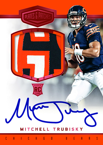 2017 Panini Plates and Patches Football Rookie Patch Autographs