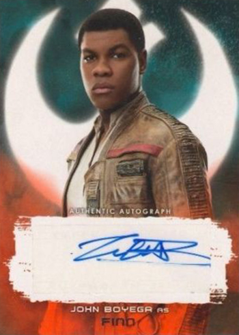 2017 Topps Star Wars The Last Jedi Autographs Red John Boyega