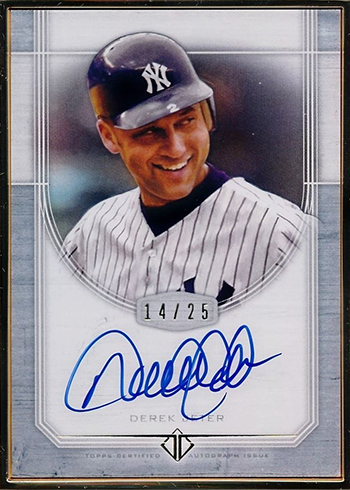 2017 Topps Transcendent Baseball Derek Jeter Autograph Variation B