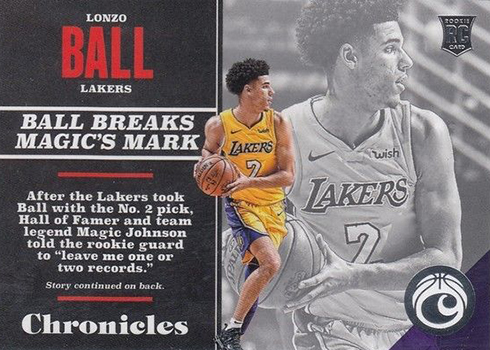 2017-18 Panini Chronicles Base Lonzo Ball RC