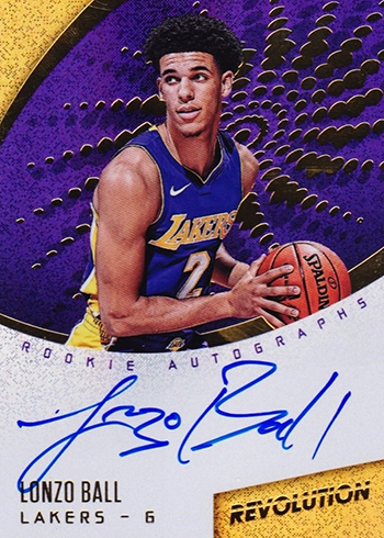 2017-18 Panini Revolution Basketball Rookie Autographs Lonzo Ball