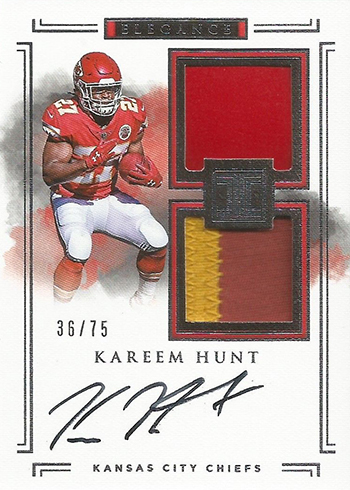 2017 Panini Impeccable Kareem Hunt RC