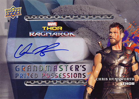 2017 Upper Deck Thor Ragnarok Grandmasters Prized Possessions GP-1 Chris Hemsworth