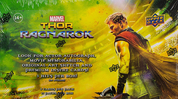 Thor Ragnarok Ice Box 2017 Upper Deck Thor: Ragnarok Video Box Break and Breakdown