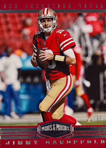 2017 Panini Plates and Patches Football Jimmy Garoppolo