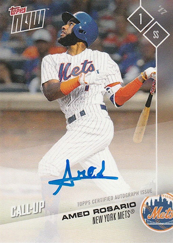 2017 Topps Now Platinum Autograph Amed Rosario