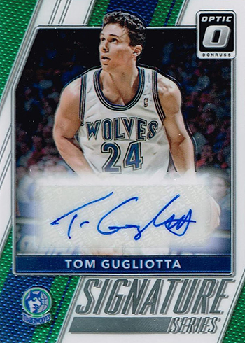 2017-18 Donruss Optic Basketball Signature Series Tom Gugliotta
