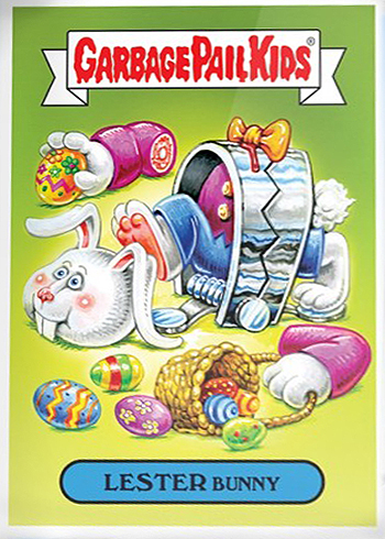 2018 Topps GPK Wacky Packages Easter 1a LESTER Bunny