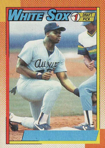1990 Topps Frank Thomas No Name on Front B