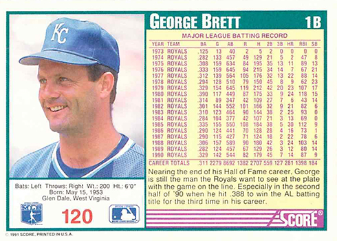 16 Reasons to Love 1991 Score Baseball Cards