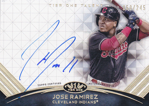 2018 Topps Tier One Baseball Tier One Talent Autographs Jose