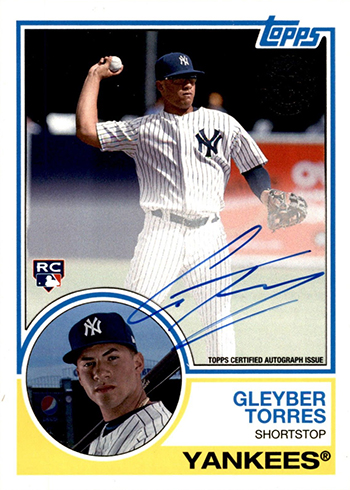 2018 Topps Series 2 1983 Topps Autographs Gleyber Torres