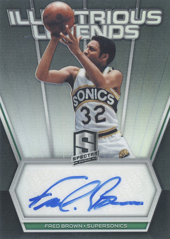 2017-18 Panini Spectra Basketball Illustrous Legends Fred Brown