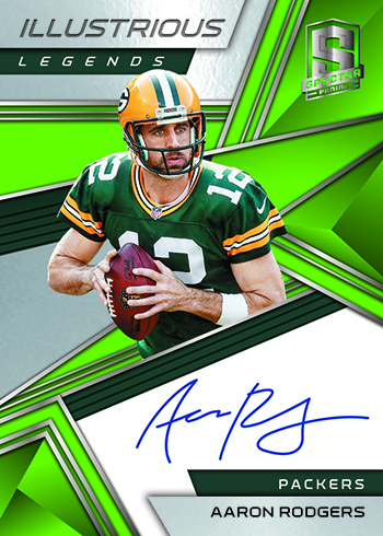 2018 Panini Spectra Football Illustrious Legends Neon Green