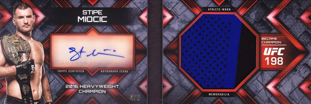 2025 Topps Knockout UFC Stipe Miocic Collage A Graphs Auto /99 SSP