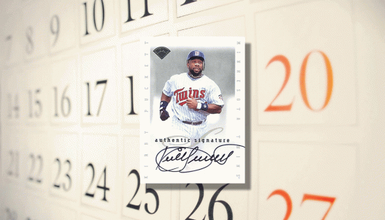 グローブ Kirby Puckett Signature AUTOGRAPHSERIES The Daily: 1996 Leaf Signature Series Kirby Puckett Autograph