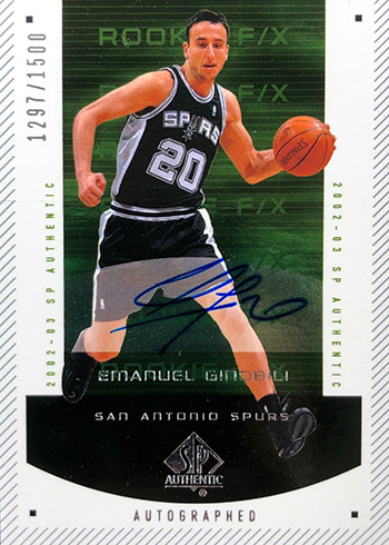 The Daily: 2002-03 SP Authentic Manu Ginobili RC Autograph