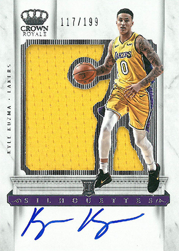 2017-18 Panini Crown Royale Basketball Silhouettes Kyle Kuzma RC
