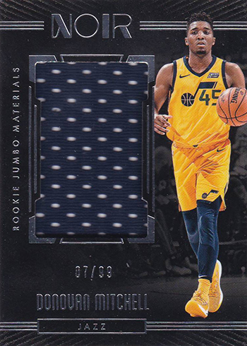 2017-18 Panini Noir Basketball Rookie Jumbo Memorabilia Donovan Mitchell