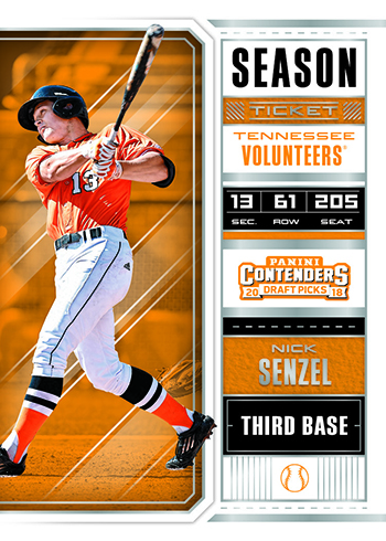 2018 Panini Contenders Draft Picks Baseball Season Ticket
