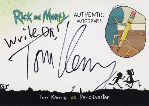 Rick and Morty Season 2 Tom Kenny AUtograph