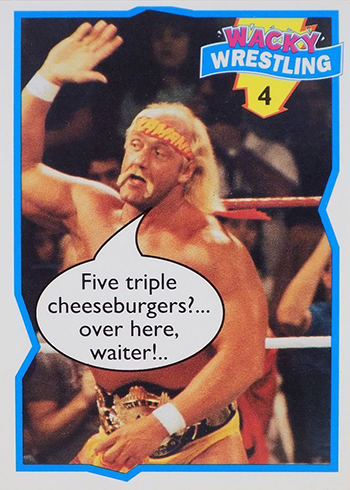 1993 Topps Wacky Wrestling 4 Hulk Hogan