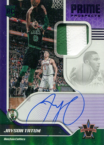 2017-18 Panini Vanguard Basketball Prime Prospects Purple Jayson Tatum