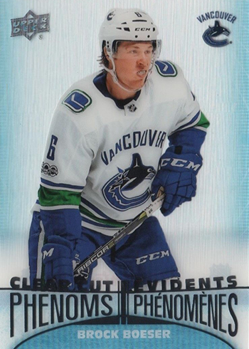 2018-19 Upper Deck Tim Hortons Hockey Clear Cut Phenoms Brock Boeser