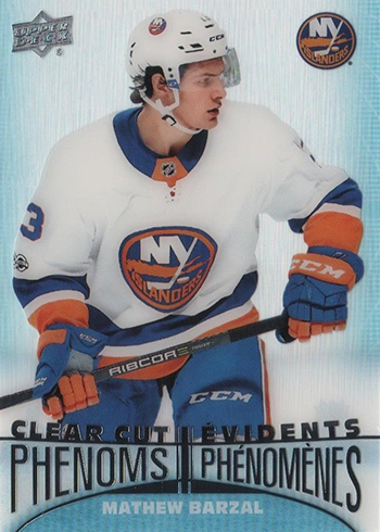 2018-19 Upper Deck Tim Hortons Hockey Clear Cut Phenoms Mathew Barzal